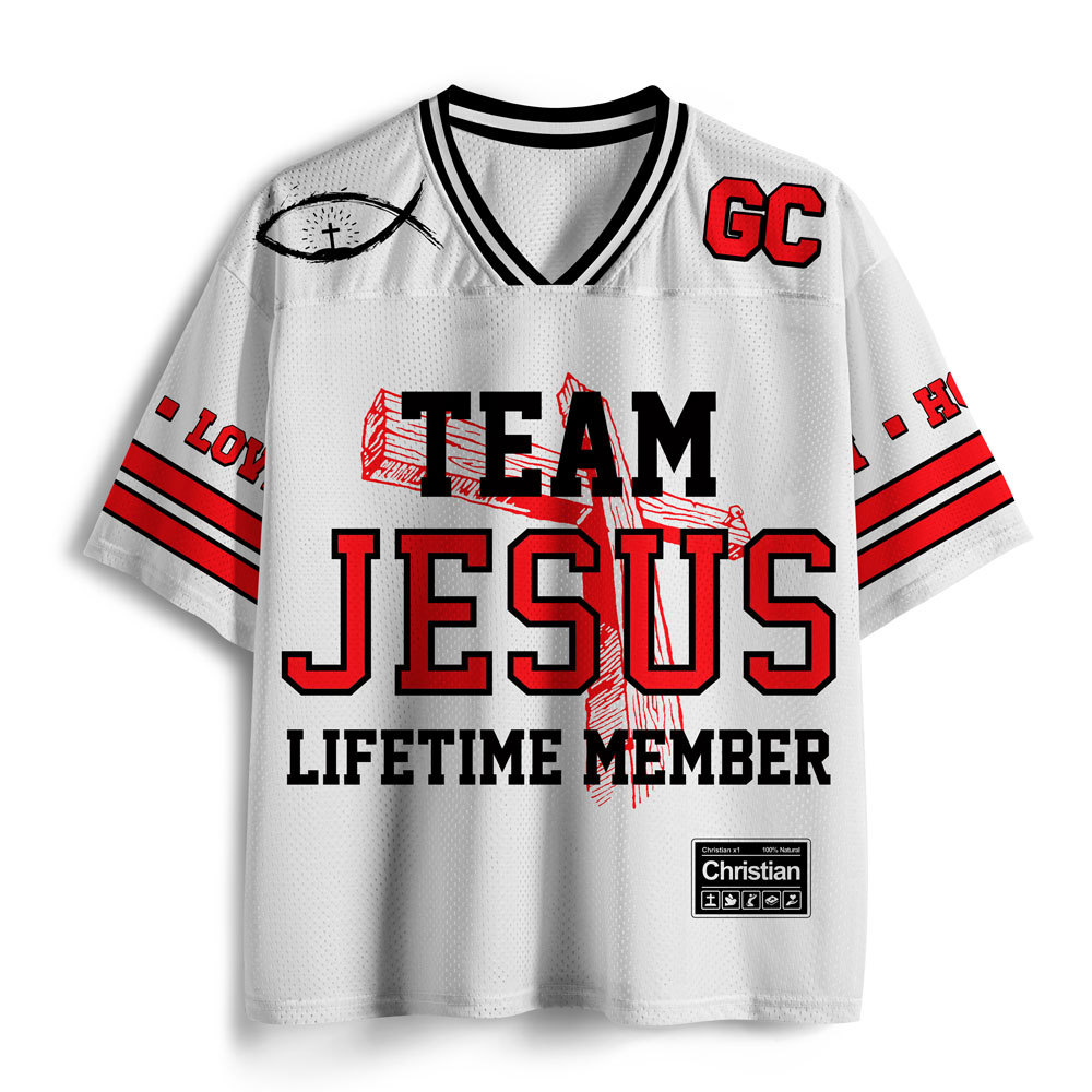 Team Jesus Lifetime Member Christian Mesh Jersey