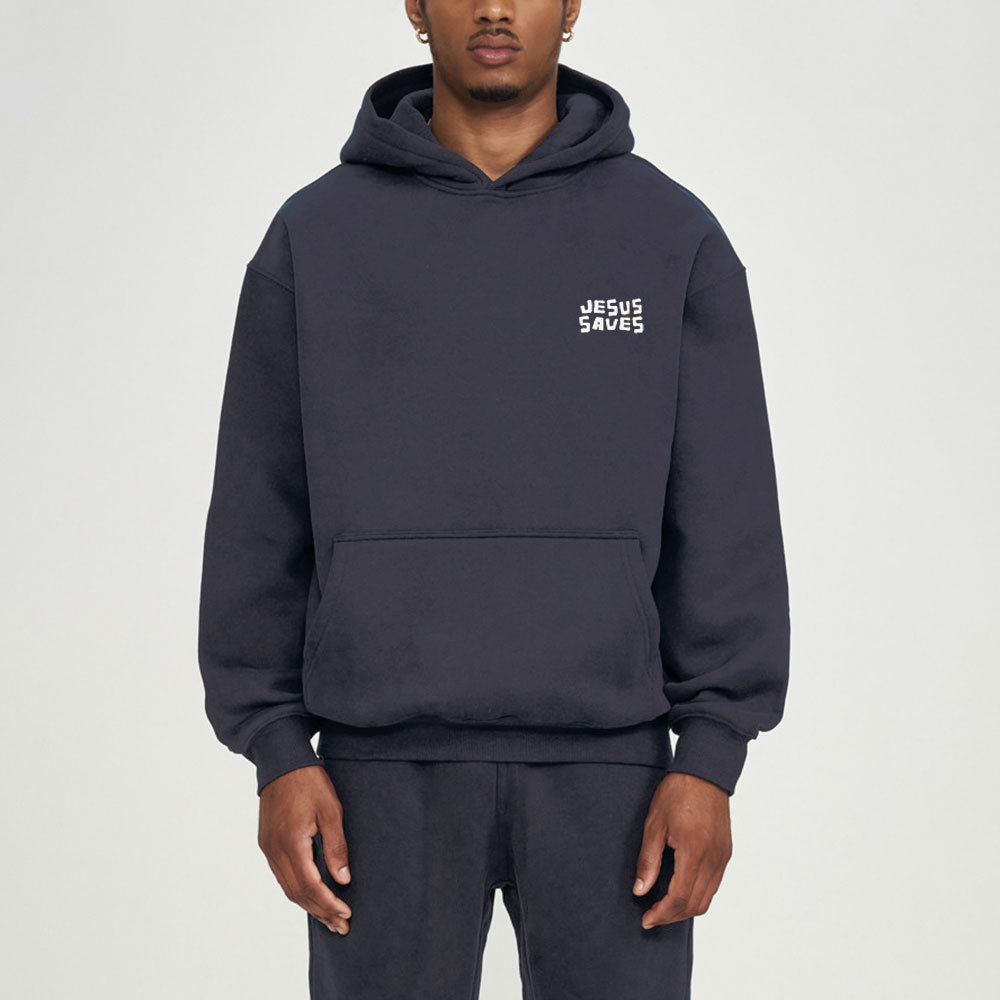 Tell The World Jesus Saves Christian Fleece Hoodie Set