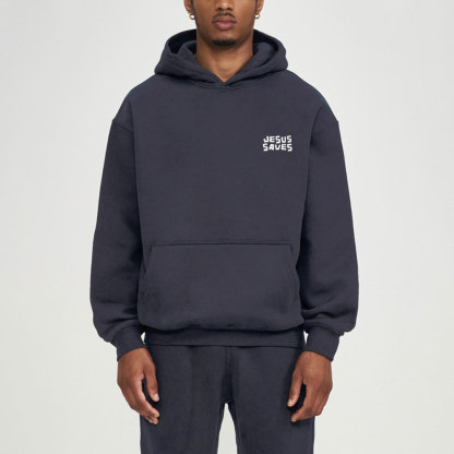 Tell The World Jesus Saves Christian Fleece Hoodie Set