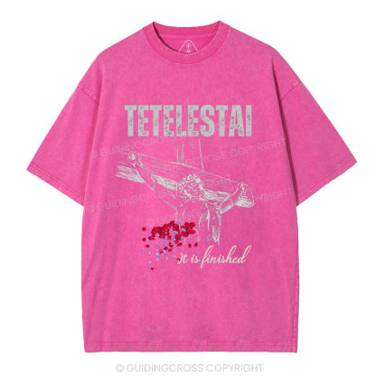 Tetelestai Christian Washed T-Shirt