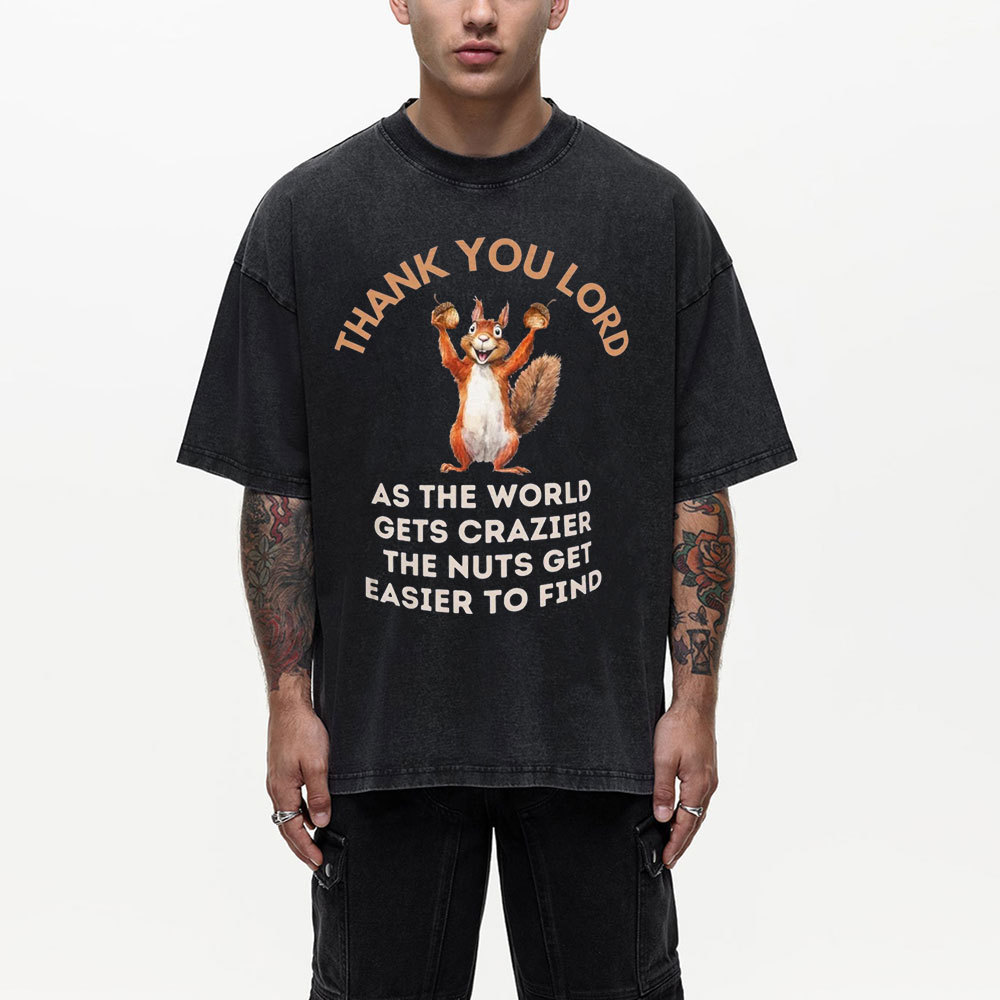 Thank You Lord Christian Washed T-Shirt