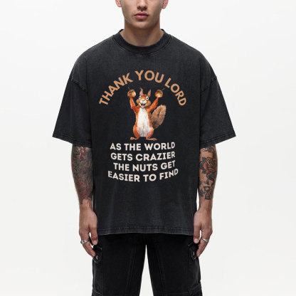 Thank You Lord Christian Washed T-Shirt