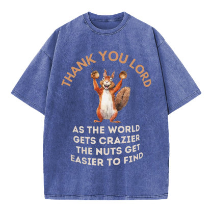Thank You Lord Christian Washed T-Shirt