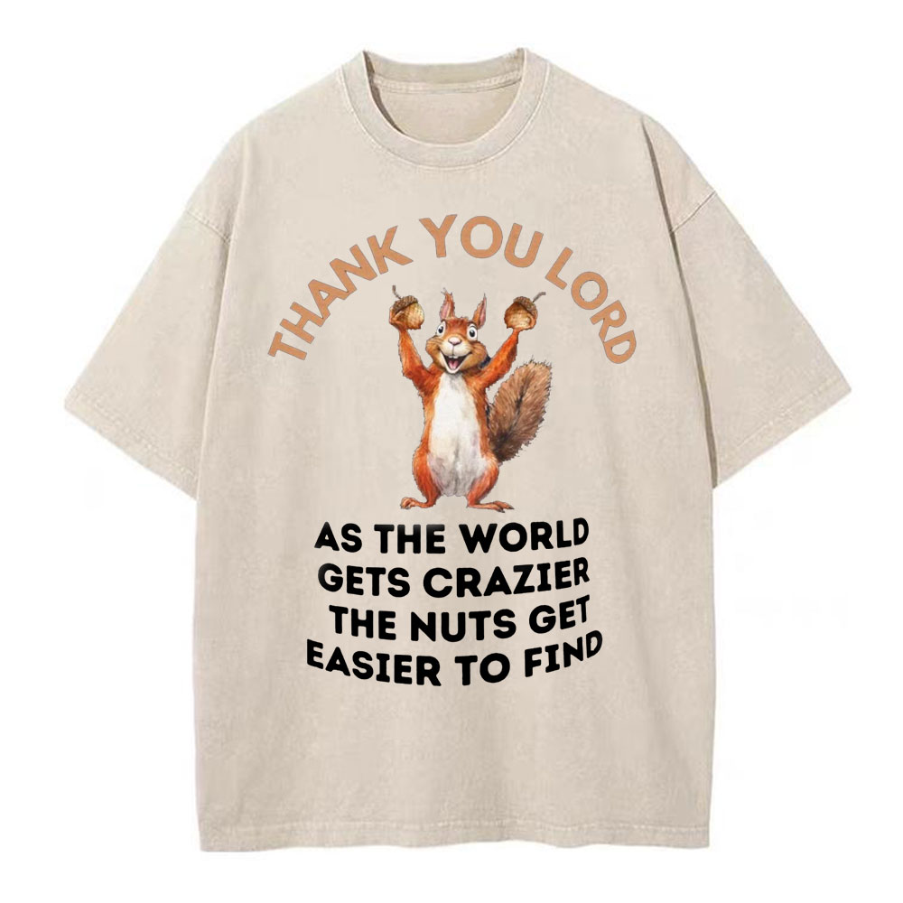 Thank You Lord Christian Washed T-Shirt