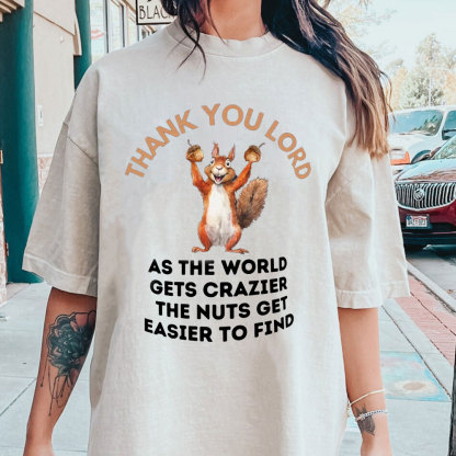 Thank You Lord Christian Washed T-Shirt