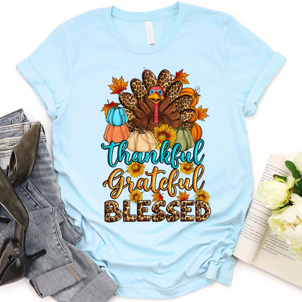Thankful And Blessed Christian T-Shirt