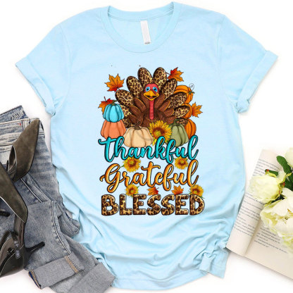 Thankful And Blessed Christian T-Shirt