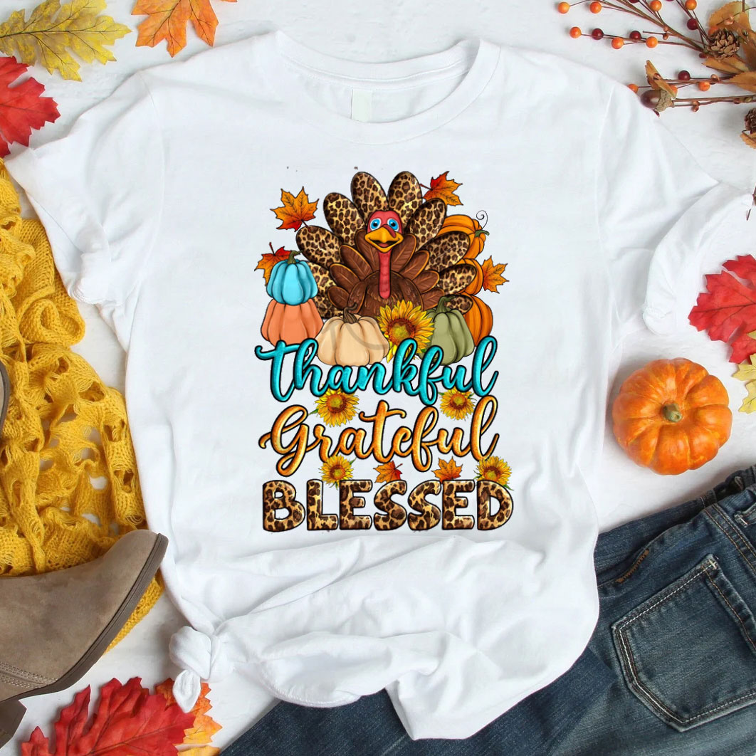 Thankful And Blessed Christian T-Shirt