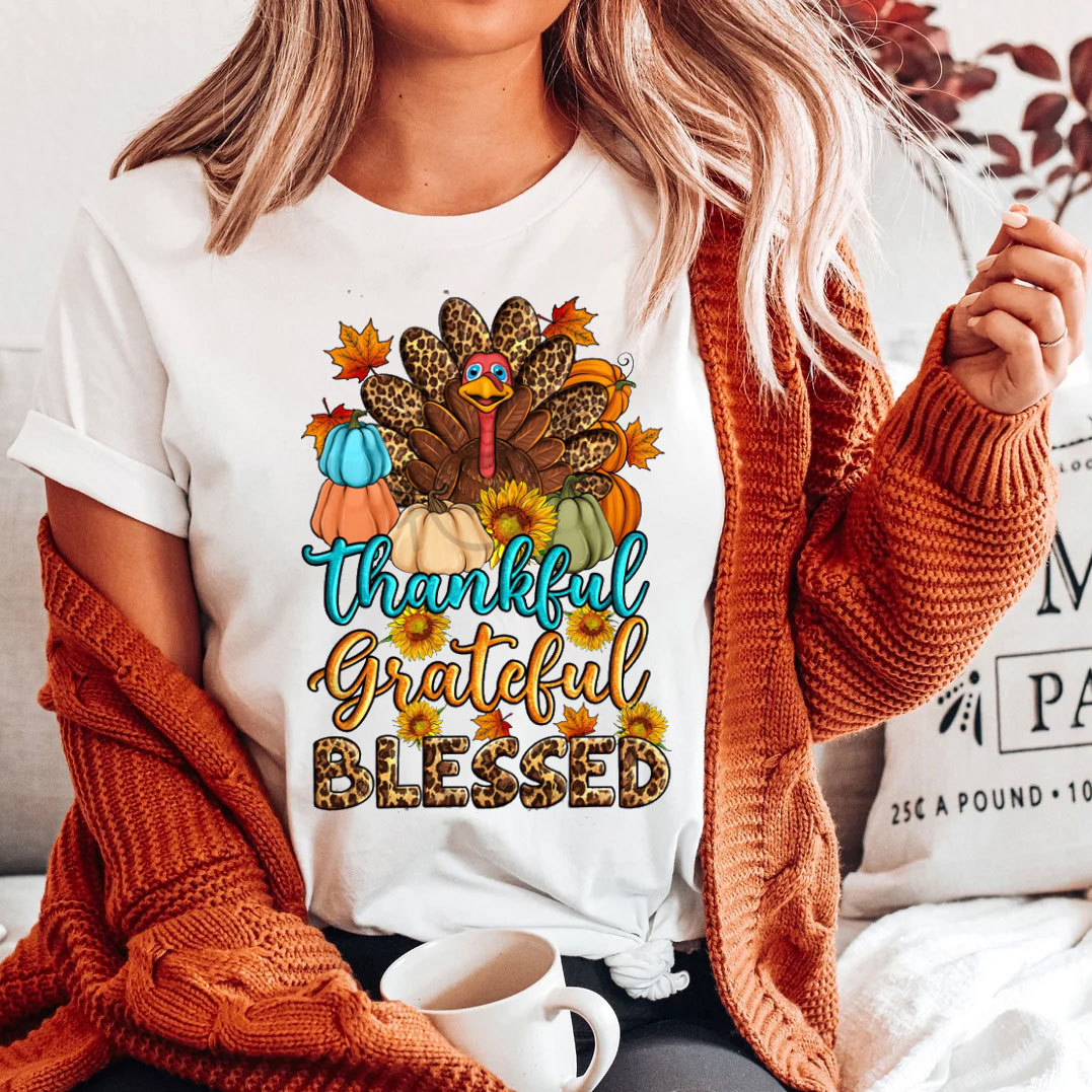 Thankful And Blessed Christian T-Shirt