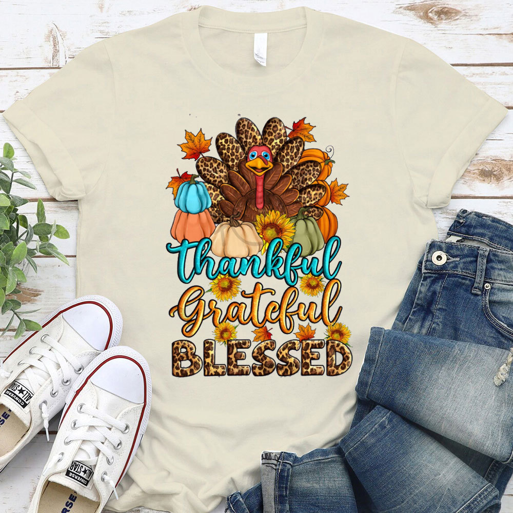 Thankful And Blessed Christian T-Shirt