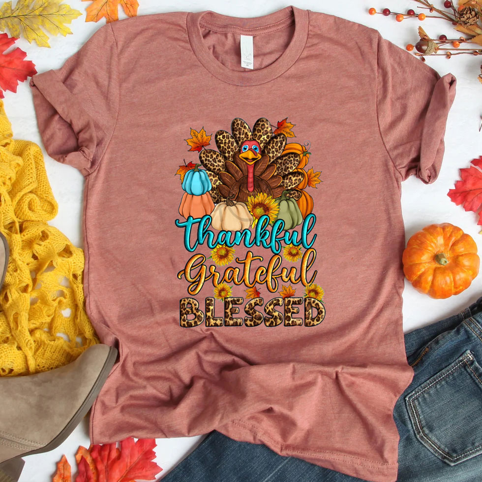 Thankful And Blessed Christian T-Shirt