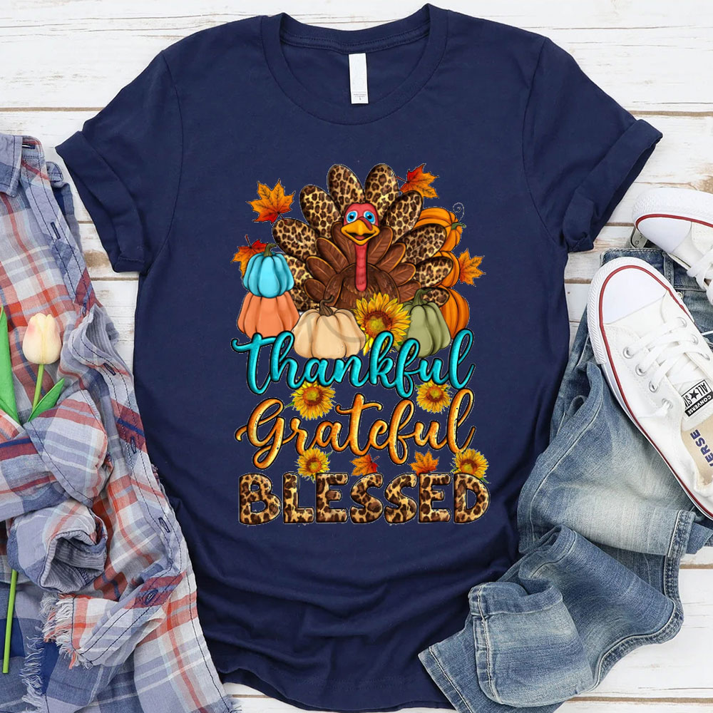 Thankful And Blessed Christian T-Shirt