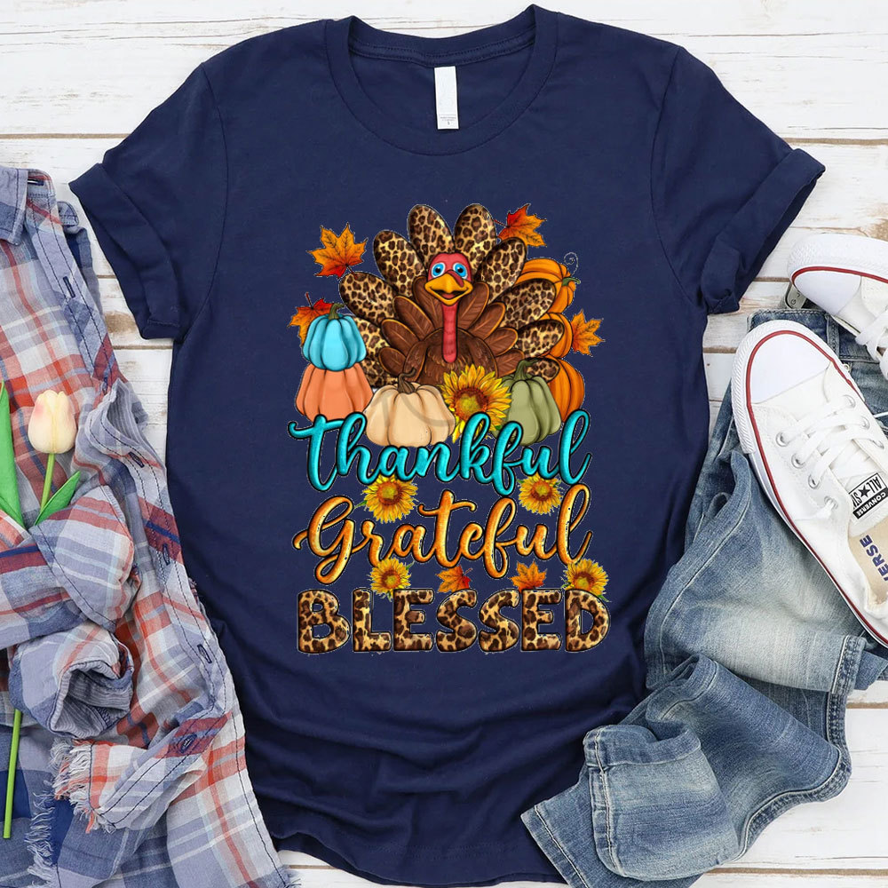 Thankful And Blessed Christian T-Shirt