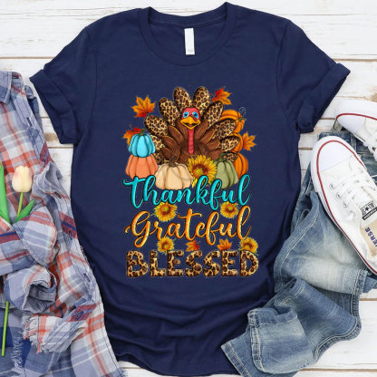 Thankful And Blessed Christian T-Shirt