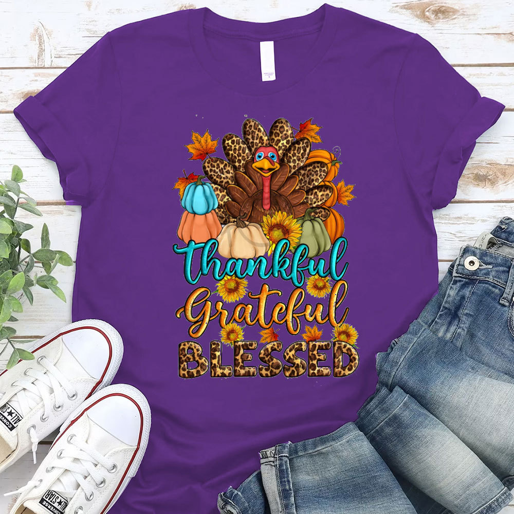 Thankful And Blessed Christian T-Shirt