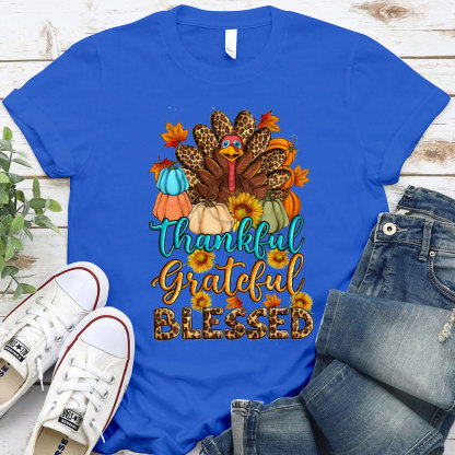 Thankful And Blessed Christian T-Shirt