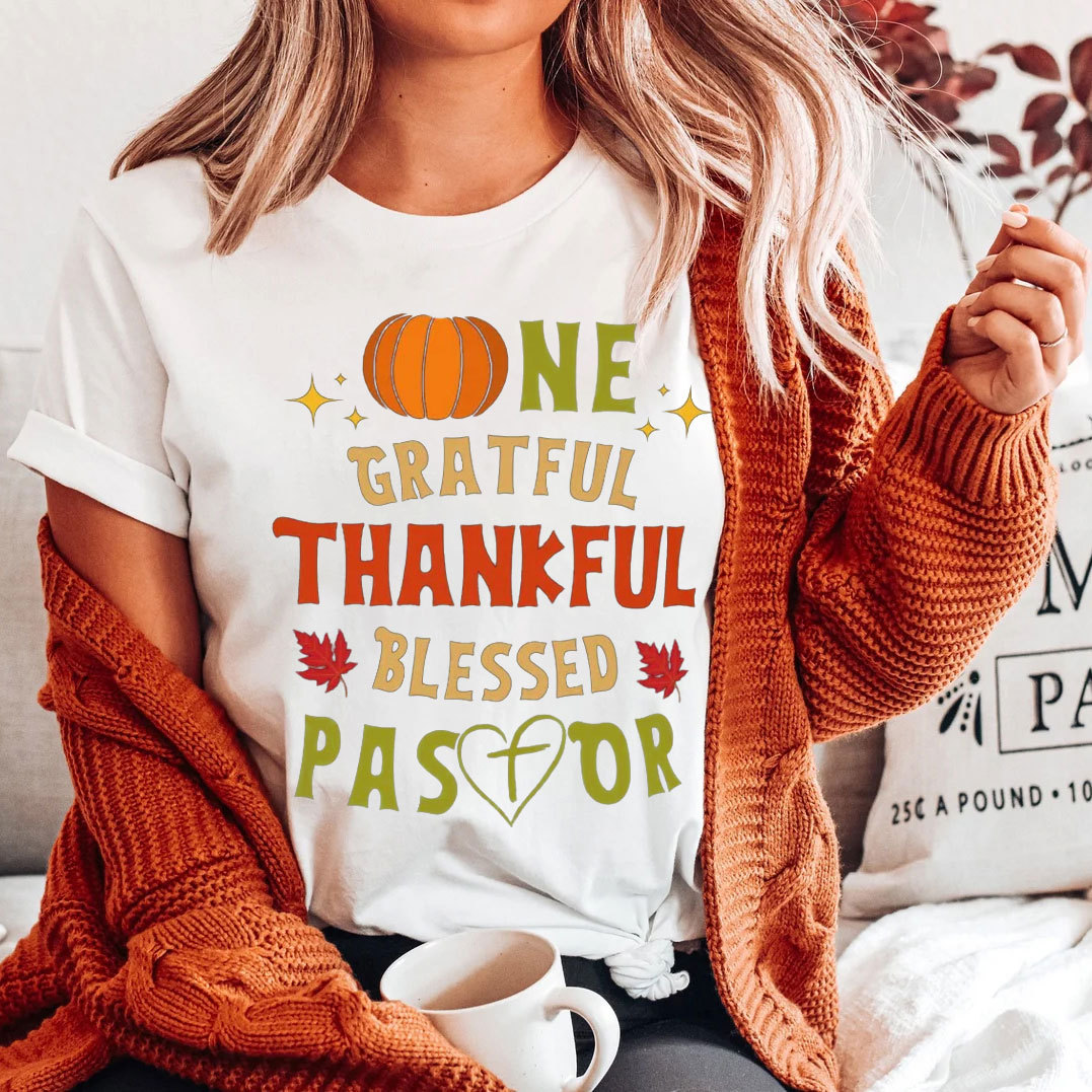 Thankful And Blessed Pastor Christian T-Shirt