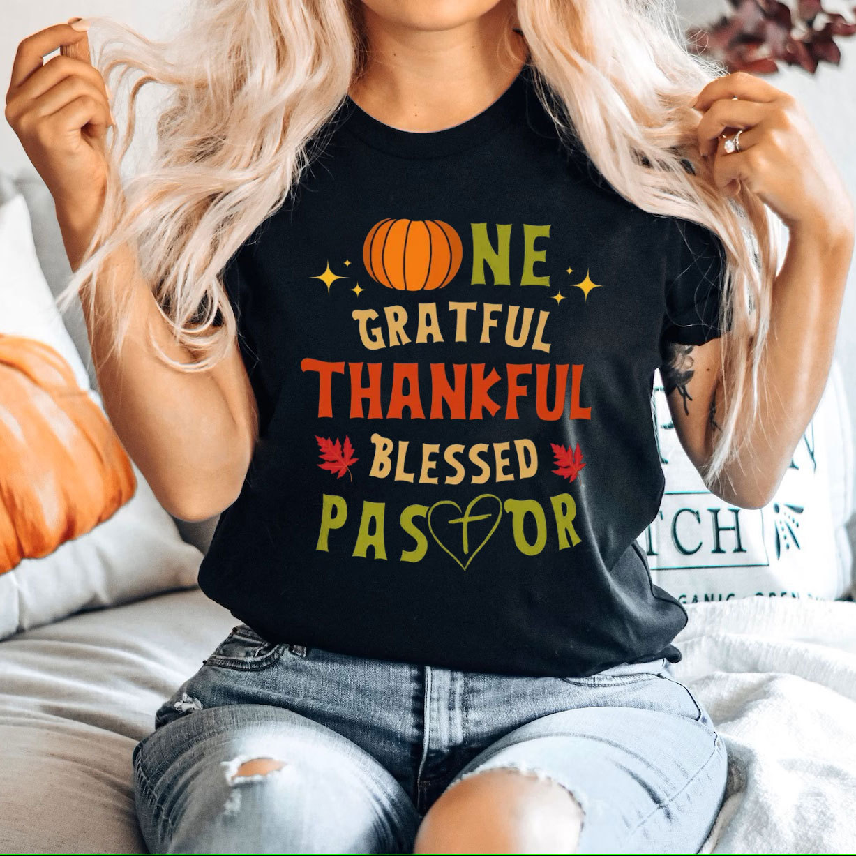 Thankful And Blessed Pastor Christian T-Shirt