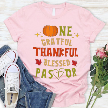 Thankful And Blessed Pastor Christian T-Shirt