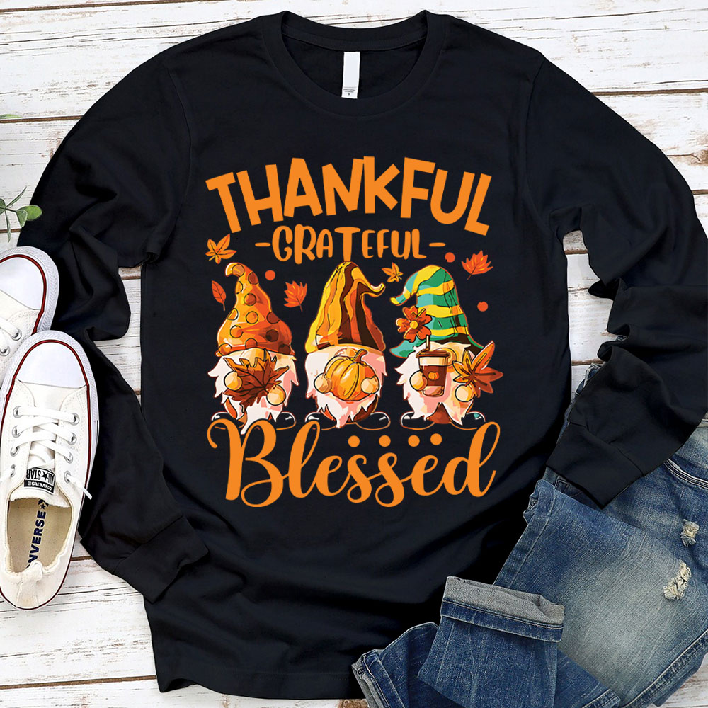 Thankful And Dwarf Christian Long Sleeve T-Shirt