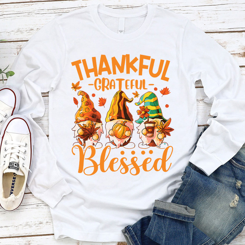 Thankful And Dwarf Christian Long Sleeve T-Shirt