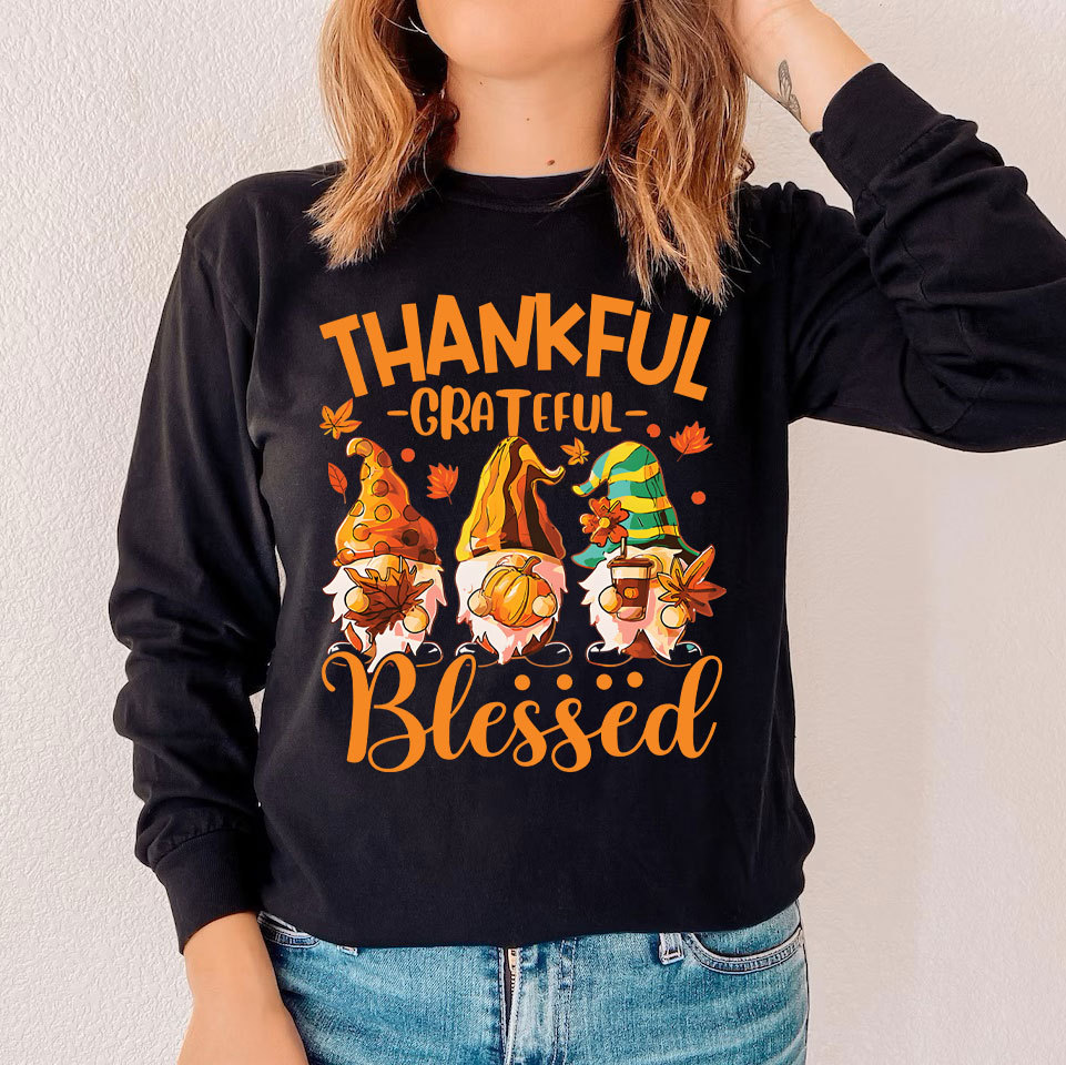 Thankful And Dwarf Christian Long Sleeve T-Shirt