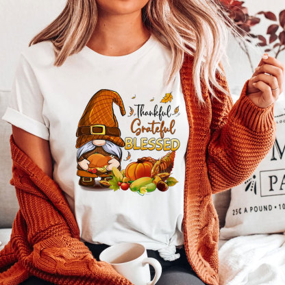 Thankful And Grateful Christian T-Shirt