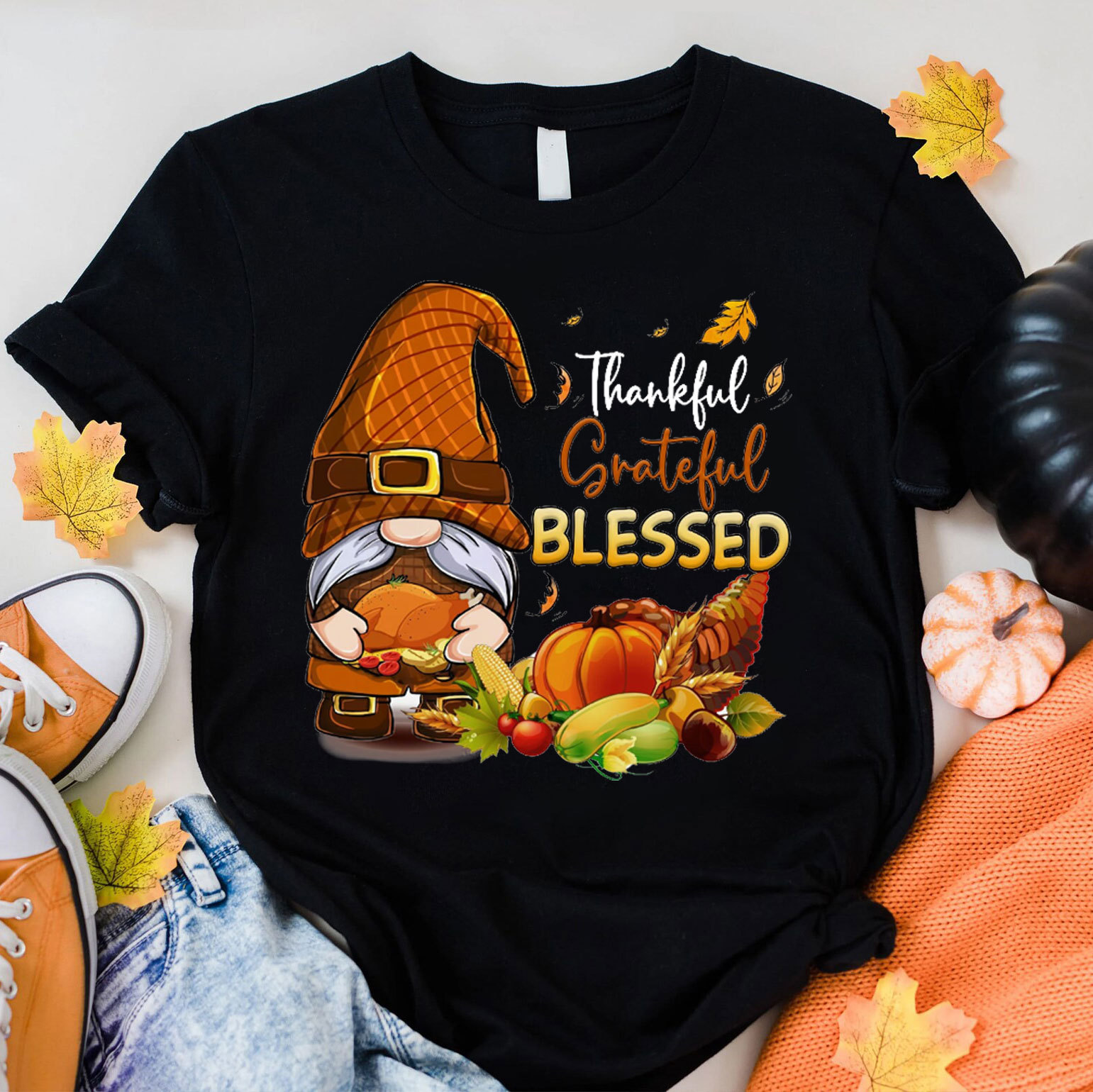 Thankful And Grateful Christian T-Shirt