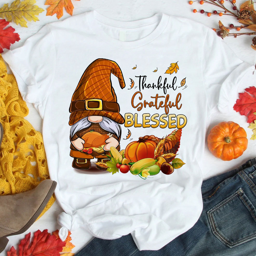 Thankful And Grateful Christian T-Shirt