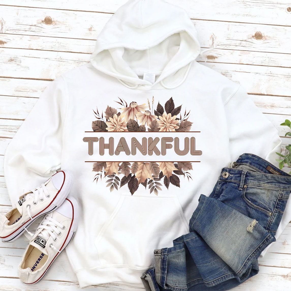 Thankful Fall Christian Hoodie