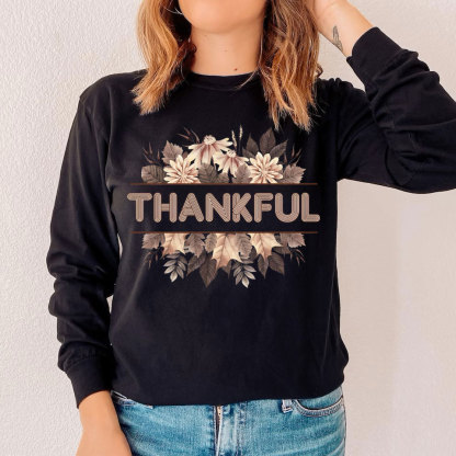 Thankful Fall Christian Long Sleeve T-Shirt