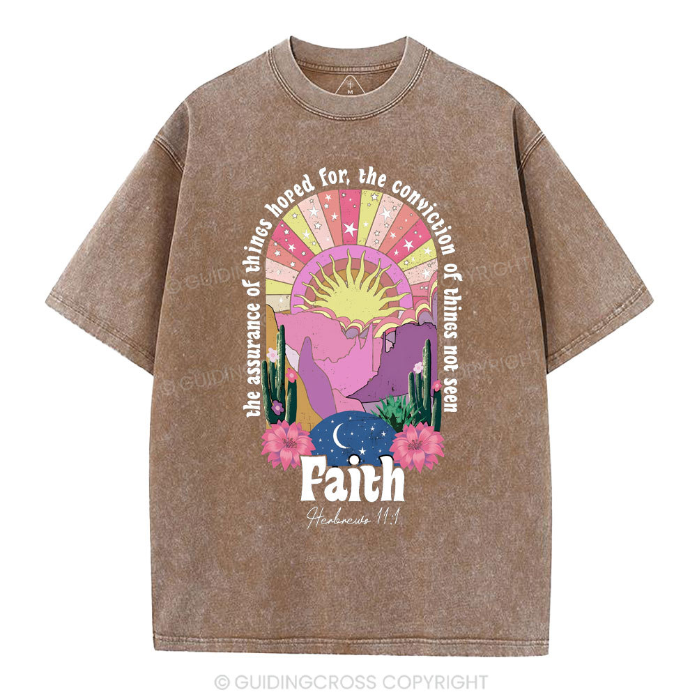 The Assurance Of Things Hoped For Christian Washed T-Shirt