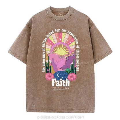 The Assurance Of Things Hoped For Christian Washed T-Shirt