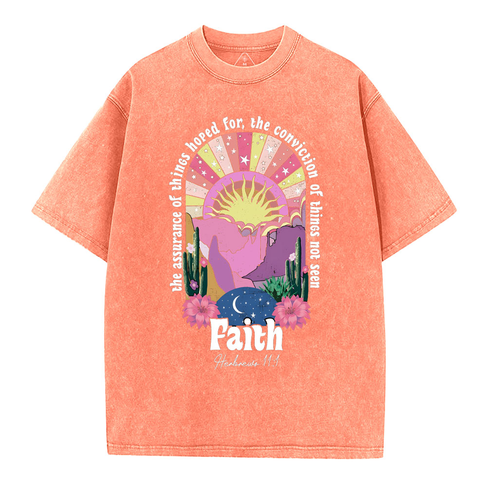 The Assurance Of Things Hoped For Christian Washed T-Shirt