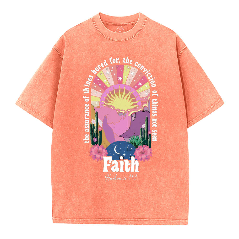 The Assurance Of Things Hoped For Christian Washed T-Shirt