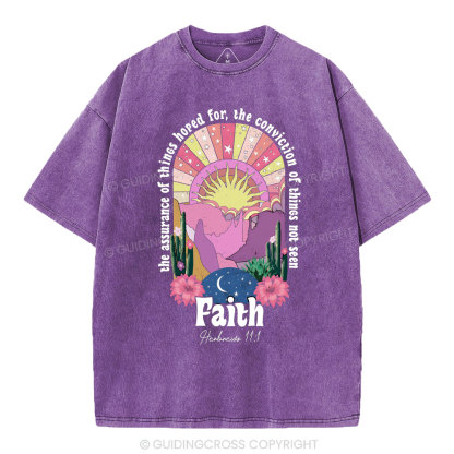 The Assurance Of Things Hoped For Christian Washed T-Shirt