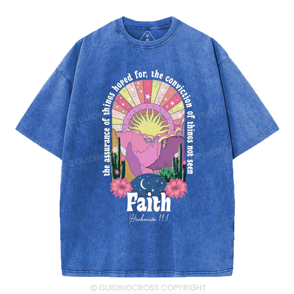 The Assurance Of Things Hoped For Christian Washed T-Shirt
