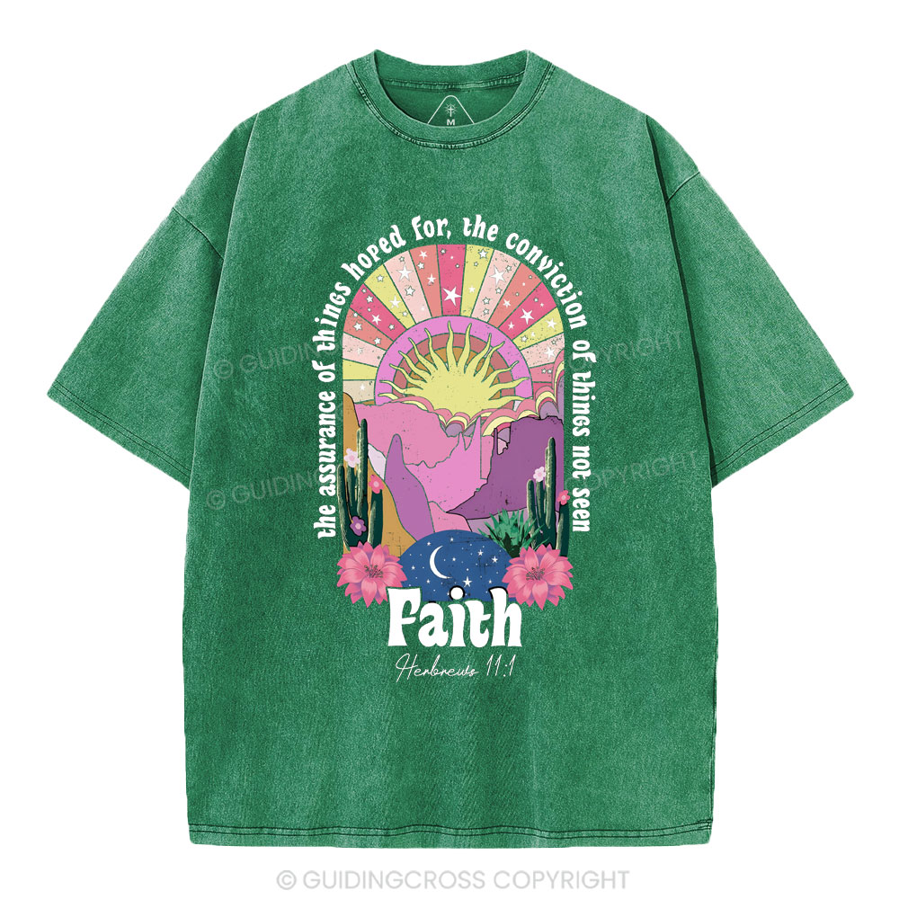 The Assurance Of Things Hoped For Christian Washed T-Shirt