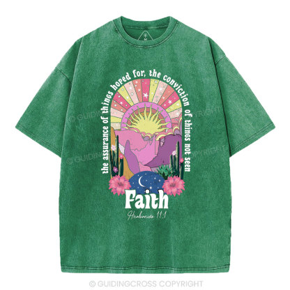 The Assurance Of Things Hoped For Christian Washed T-Shirt
