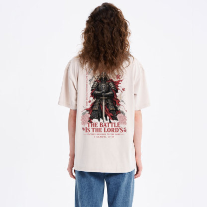 The Battle Is The Lord's Christian Washed T-Shirt