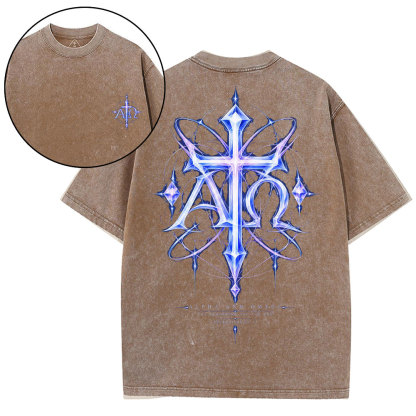 The Begining And The End Christian Washed T-Shirt