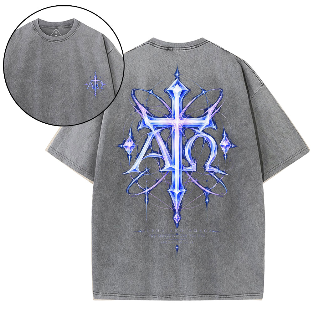 The Begining And The End Christian Washed T-Shirt