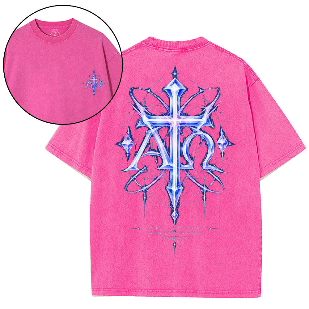The Begining And The End Christian Washed T-Shirt
