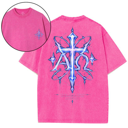 The Begining And The End Christian Washed T-Shirt
