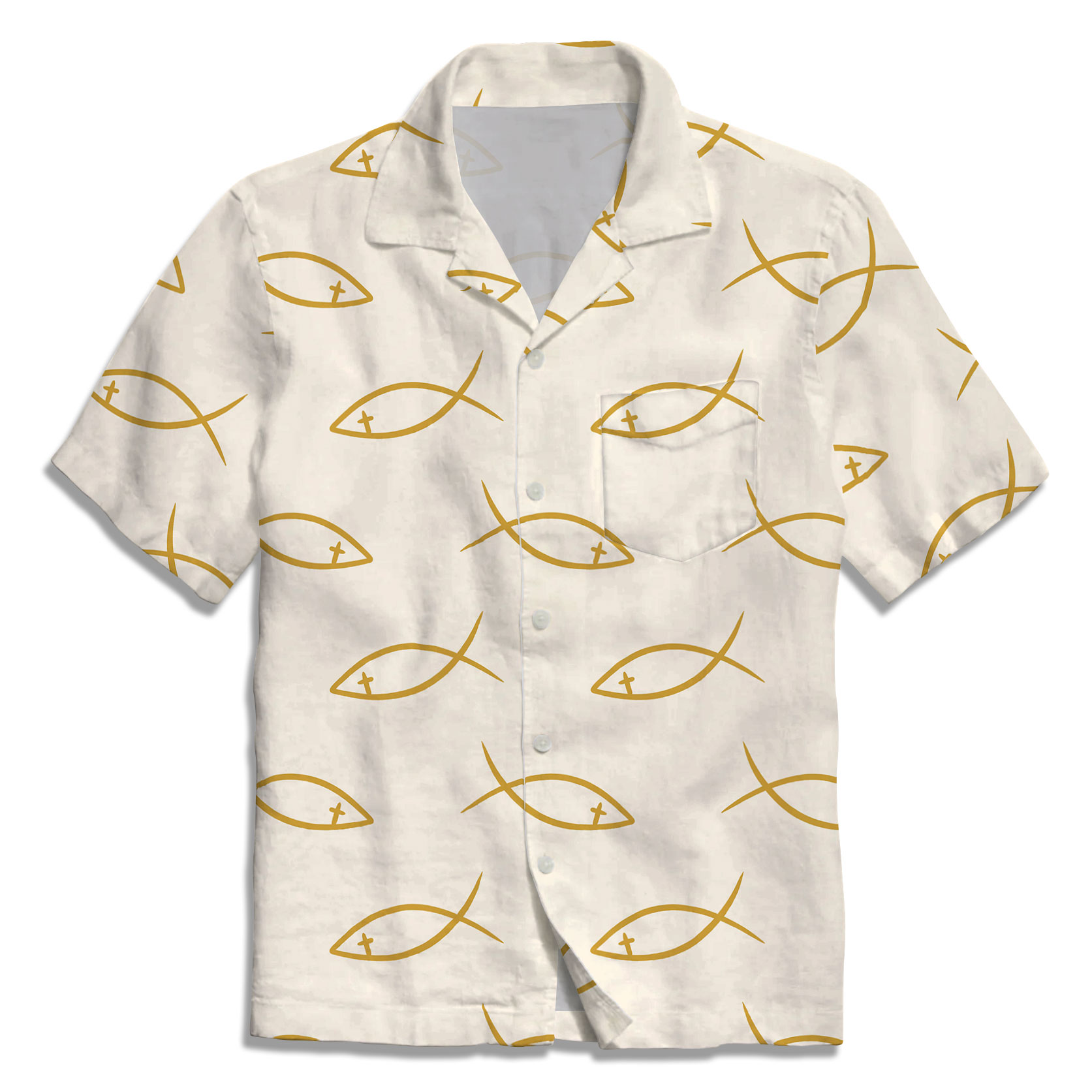 The Beige Fish Christian Hawaiian Shirt