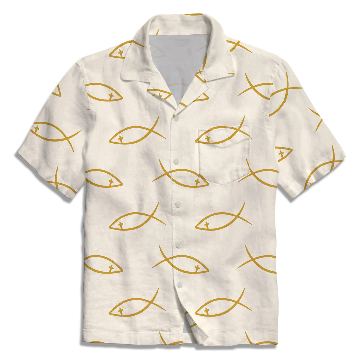 The Beige Fish Christian Hawaiian Shirt