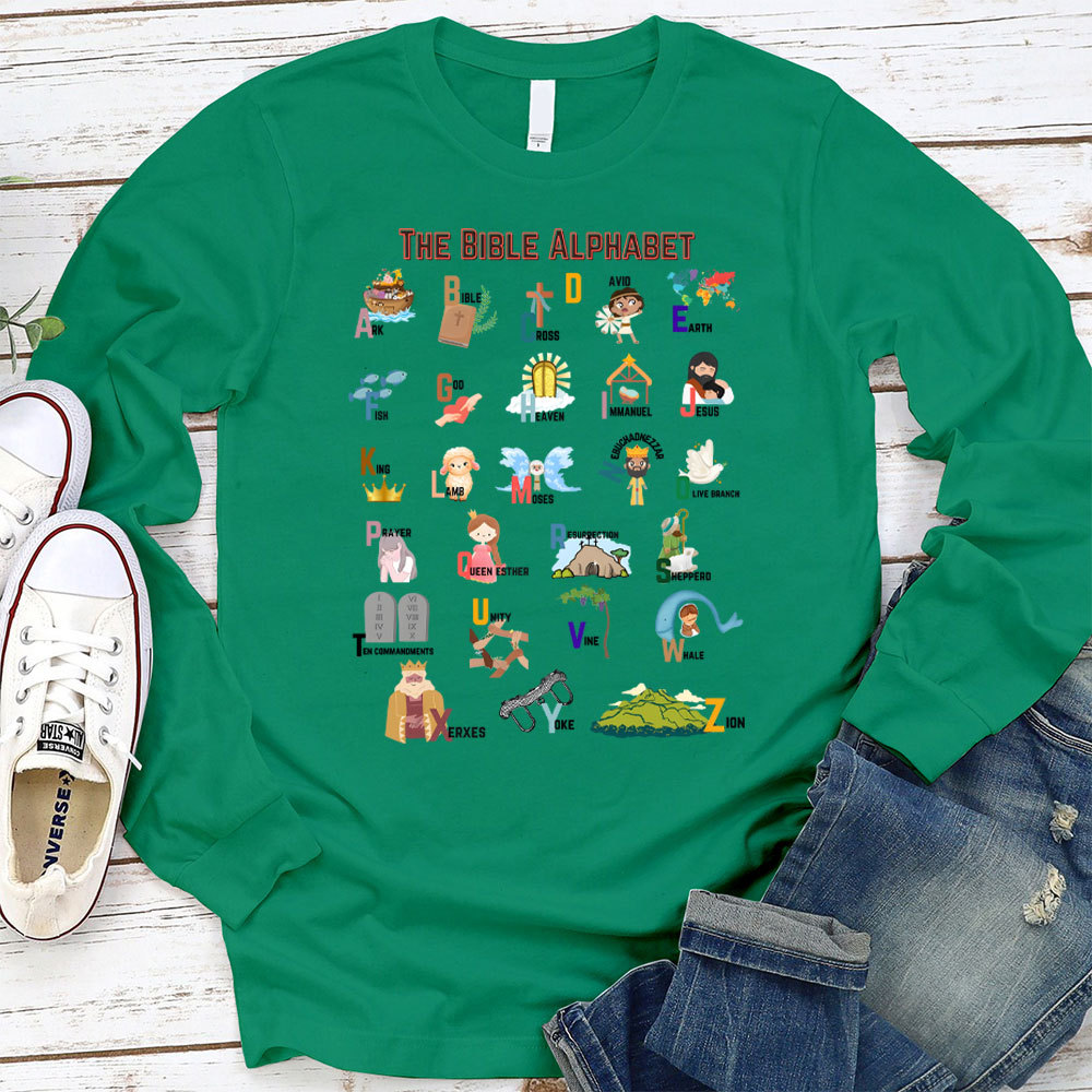The Bible Alphabet Long Sleeve T-Shirt