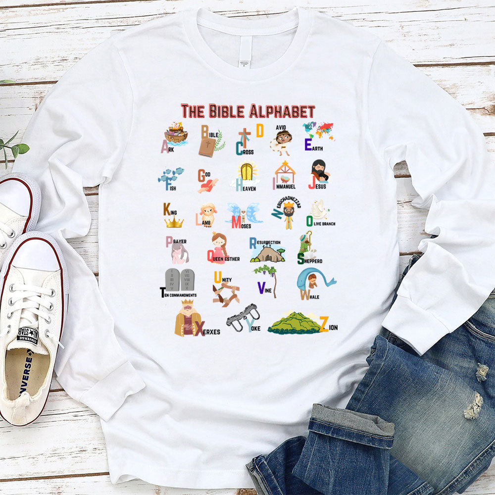 The Bible Alphabet Long Sleeve T-Shirt
