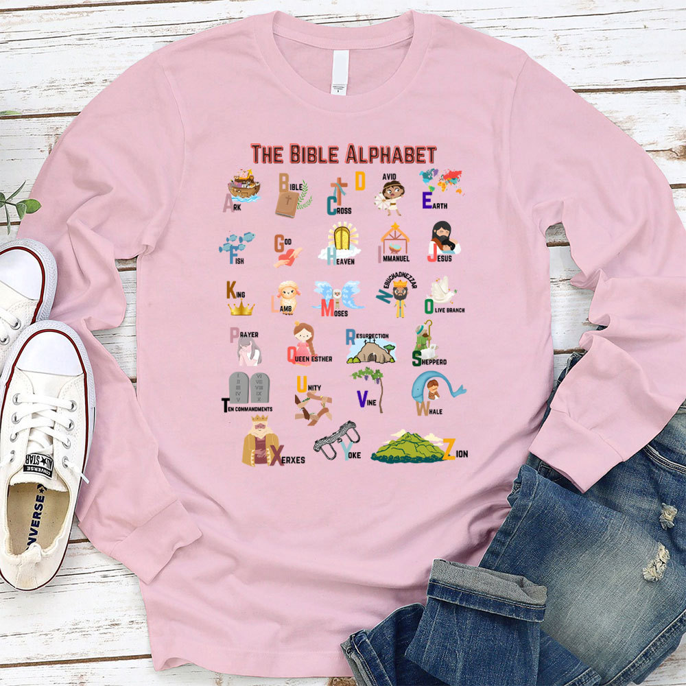 The Bible Alphabet Long Sleeve T-Shirt