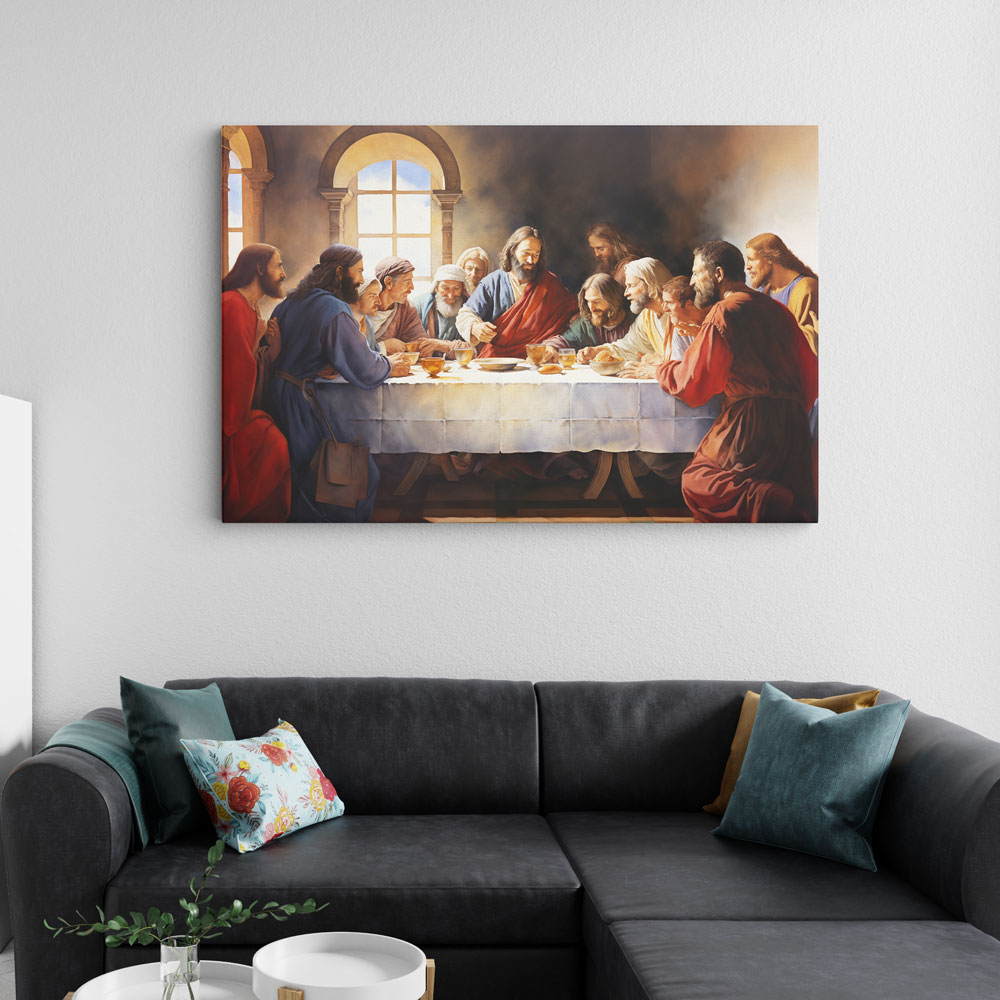 The Blessing At The Last Supper Christian Canvas Art